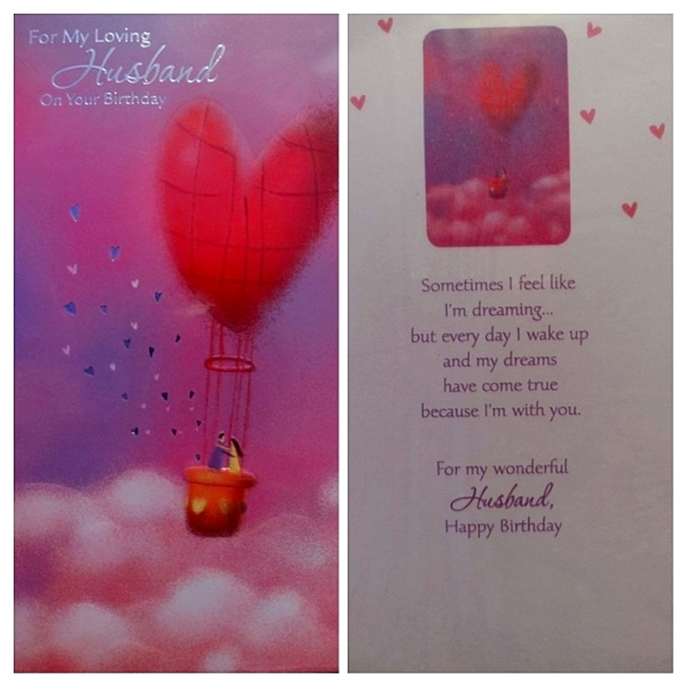 For My Loving Husband on His Birthday